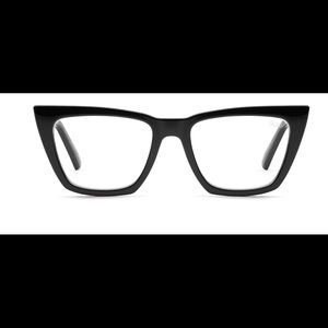 Black don’t @ me Desi x quay blue light glasses